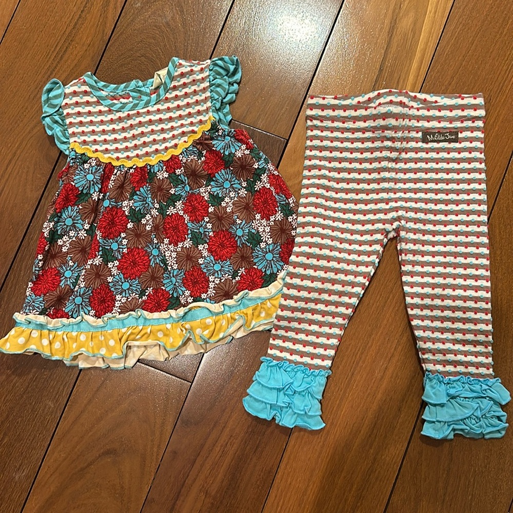 Matilda Jane 12-18 month 2 piece top and leggings
